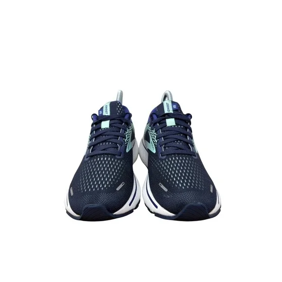 Brooks Ghost 14 Running Shoes Womens 6.5 Navy Blue Aqua Sneakers 1203561B410 - Picture 9 of 11